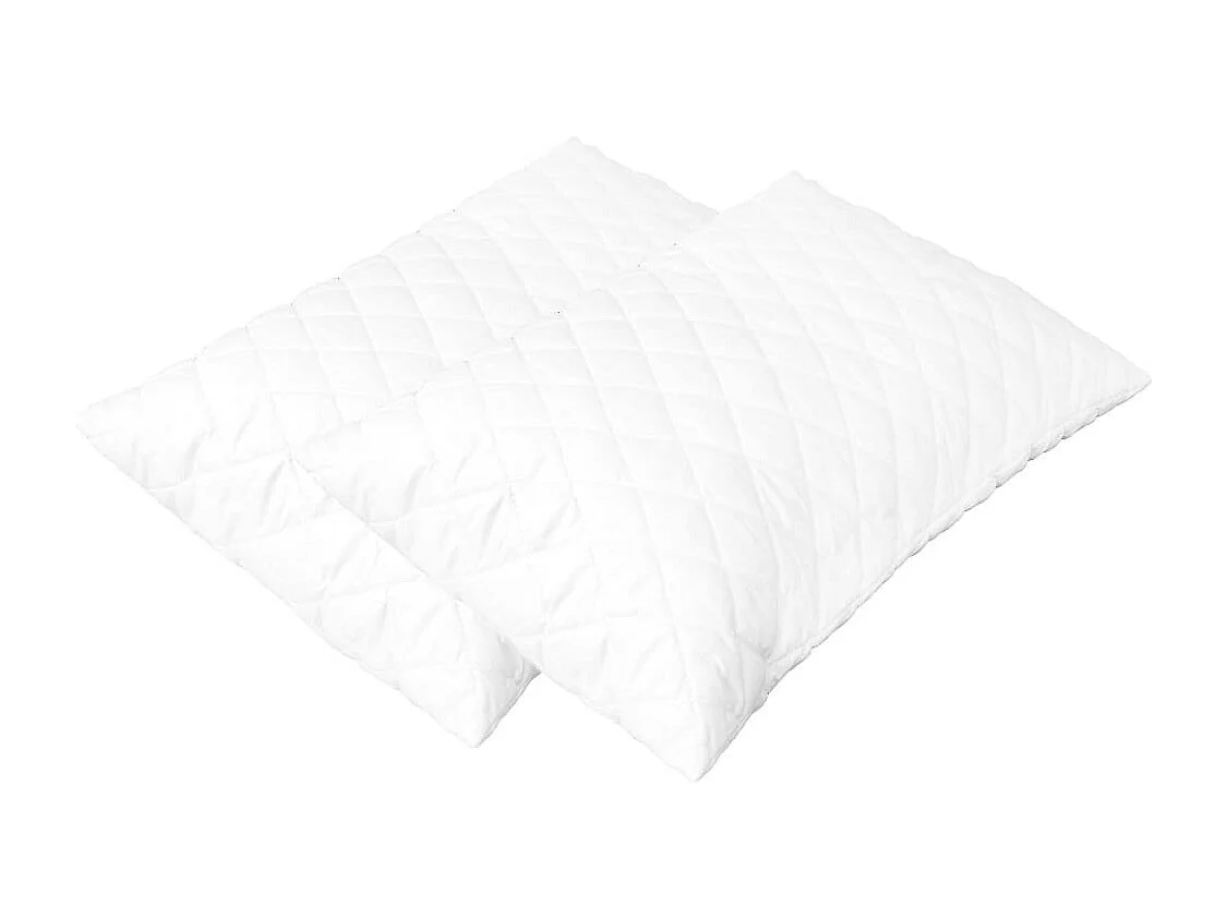 2x Oreillers 60x40x14 Mousse à mémoire de forme