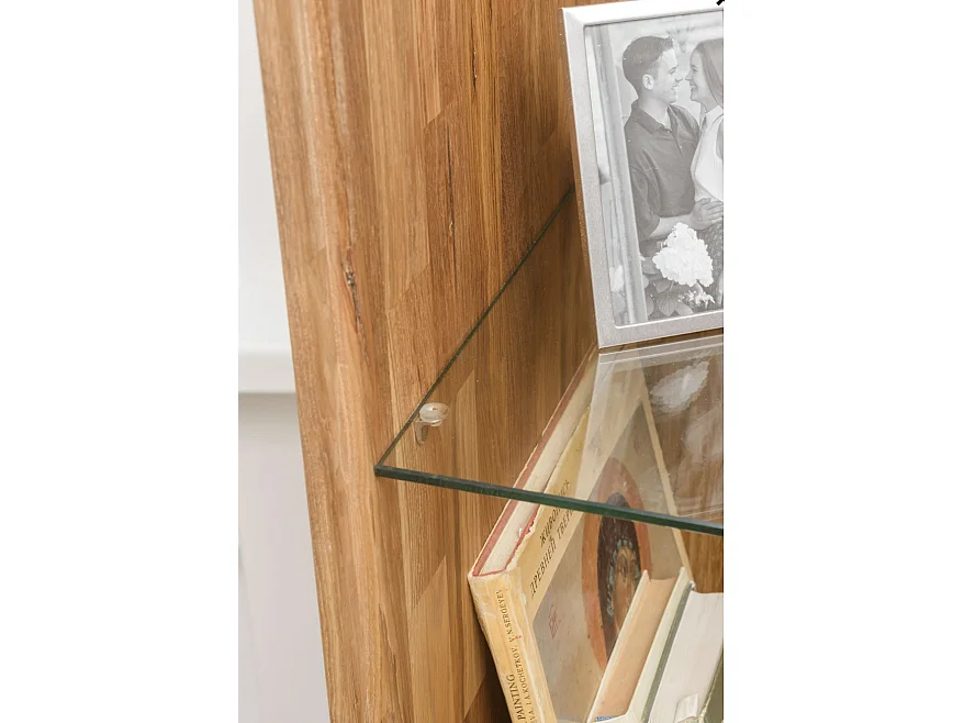 Vitrine en bois de chêne massif Kundy