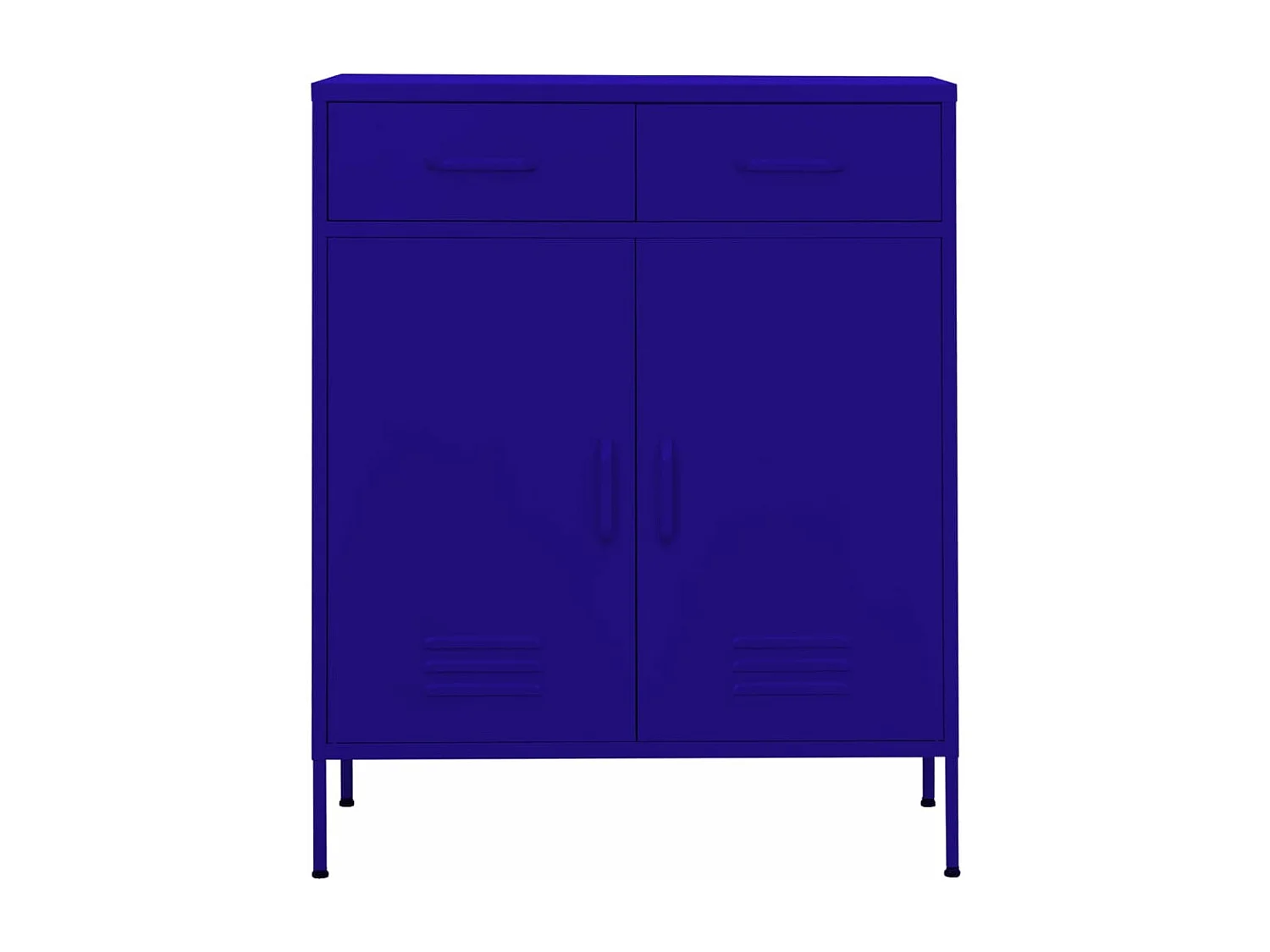 Armoire de rangement Bleu marine 80x35x101,5 Acier 3