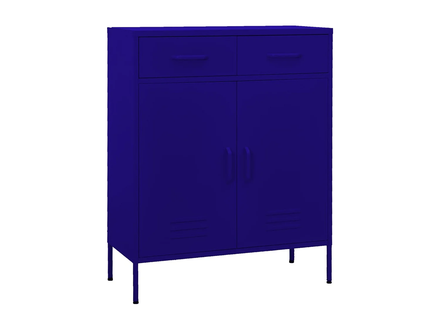 Armoire de rangement Bleu marine 80x35x101,5 Acier 3