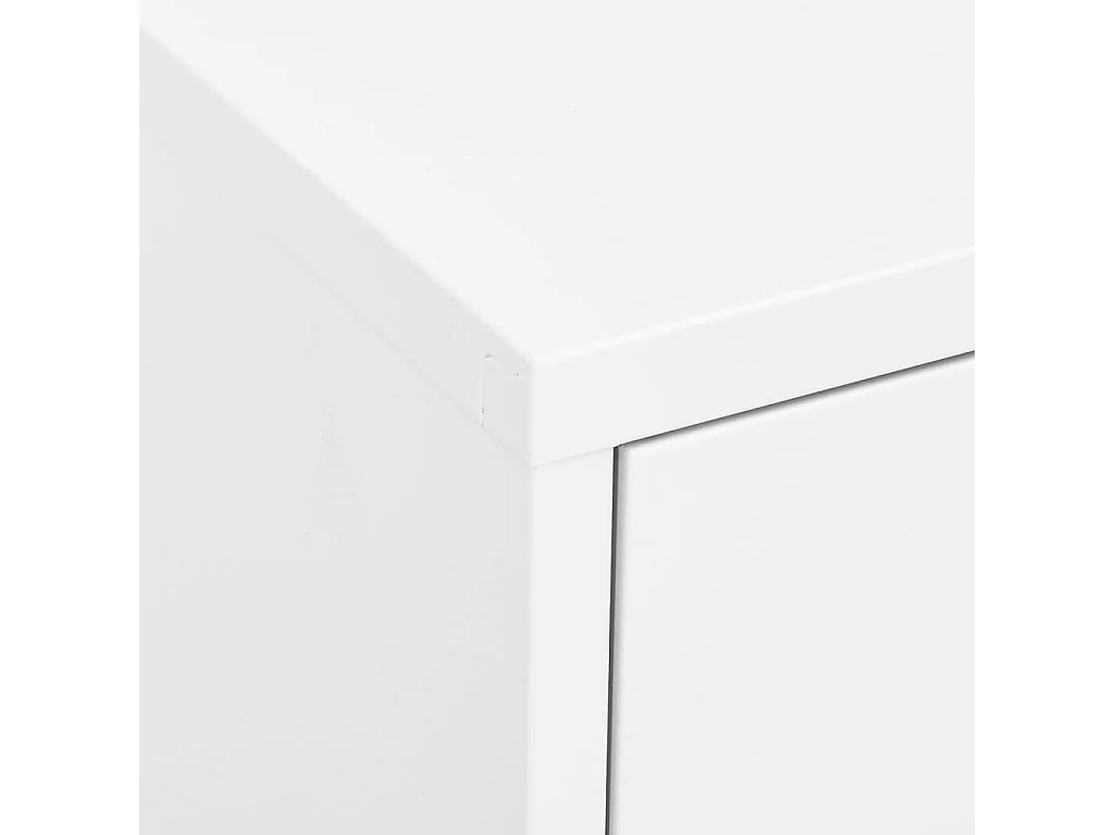 Armoire de rangement Blanc 80x35x101,5 Acier 3