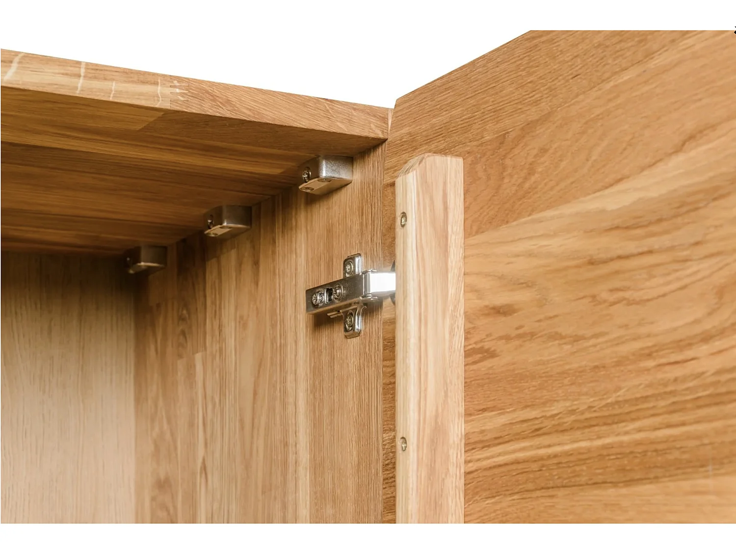 Divina Honing Eiken Massief Houten Wandkast