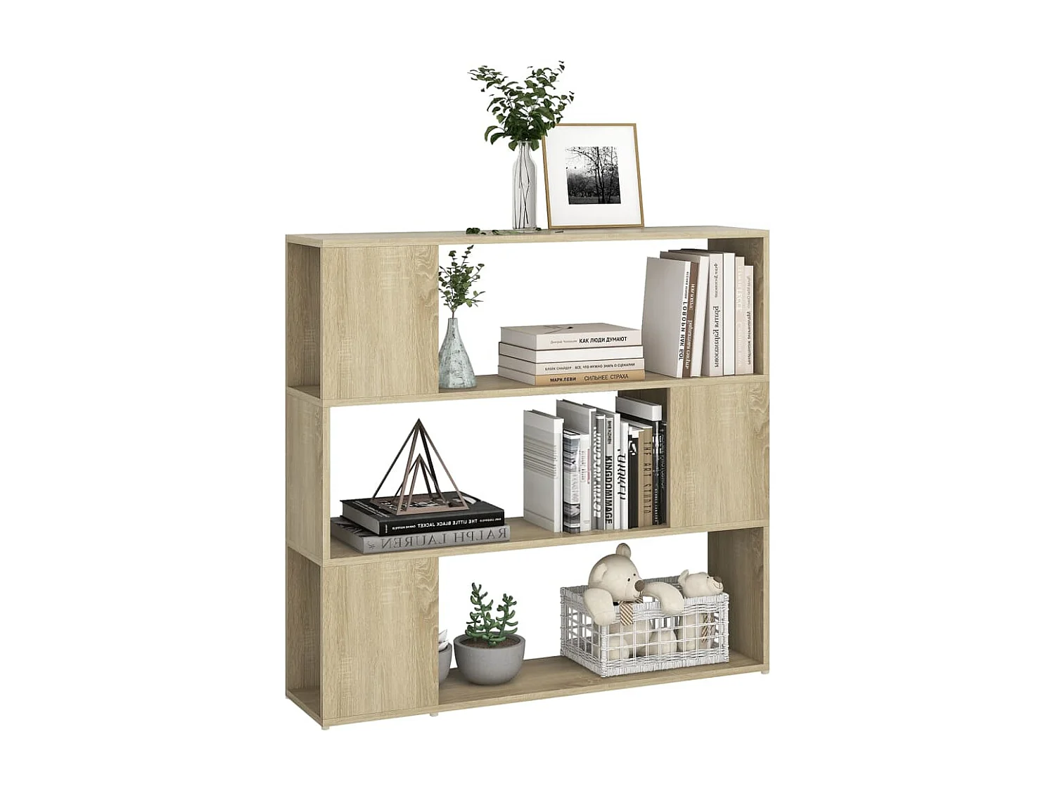 Bibliothèque-Séparateur de pièce Chêne sonoma 100x24x94