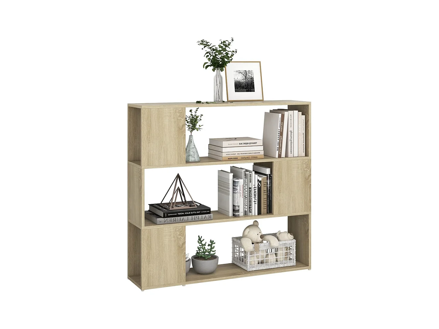 Bibliothèque-Séparateur de pièce Chêne sonoma 100x24x94