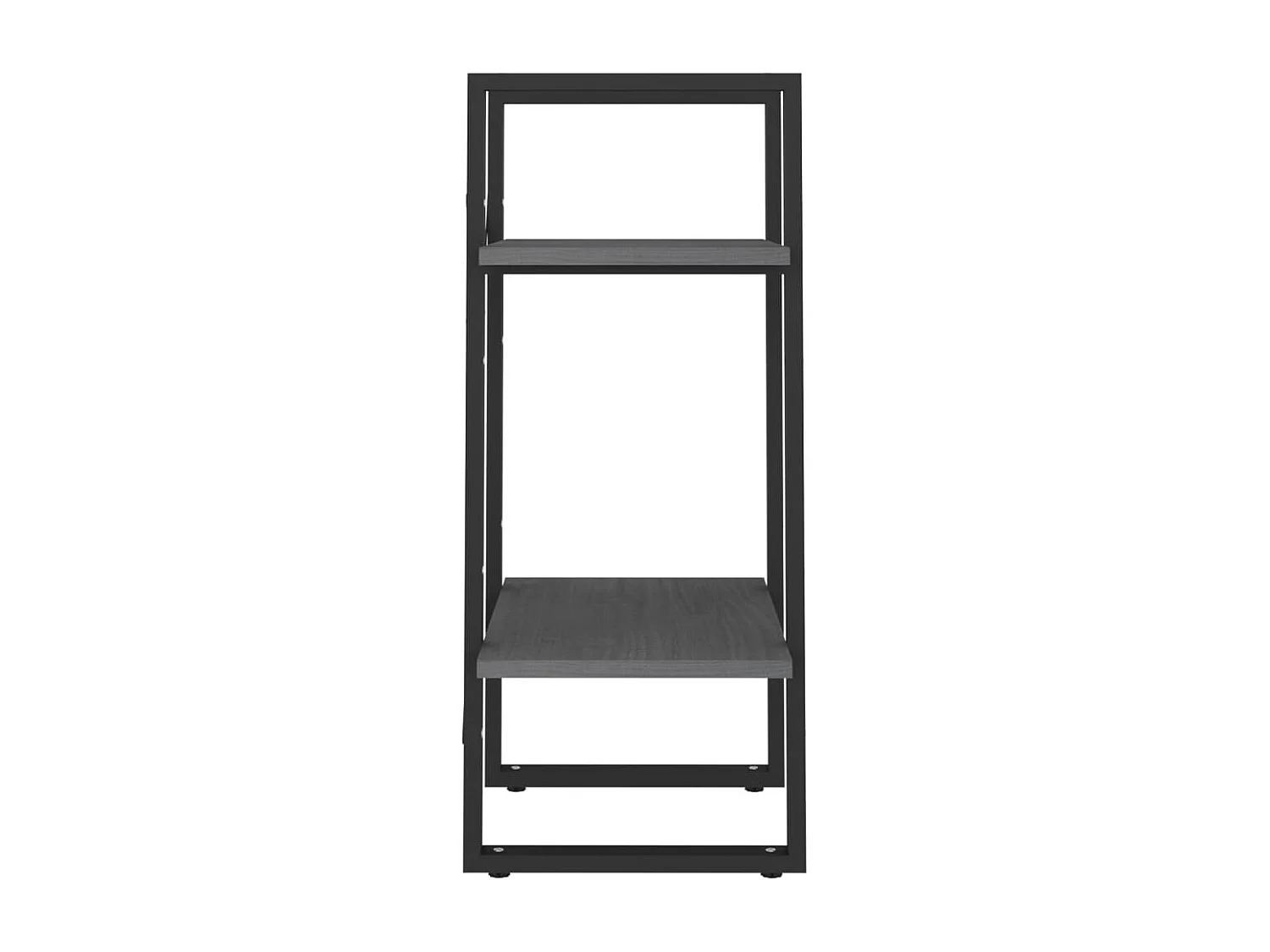 Bibliothèque à 2 niveaux Gris 40x30x70 Bois de pin massif