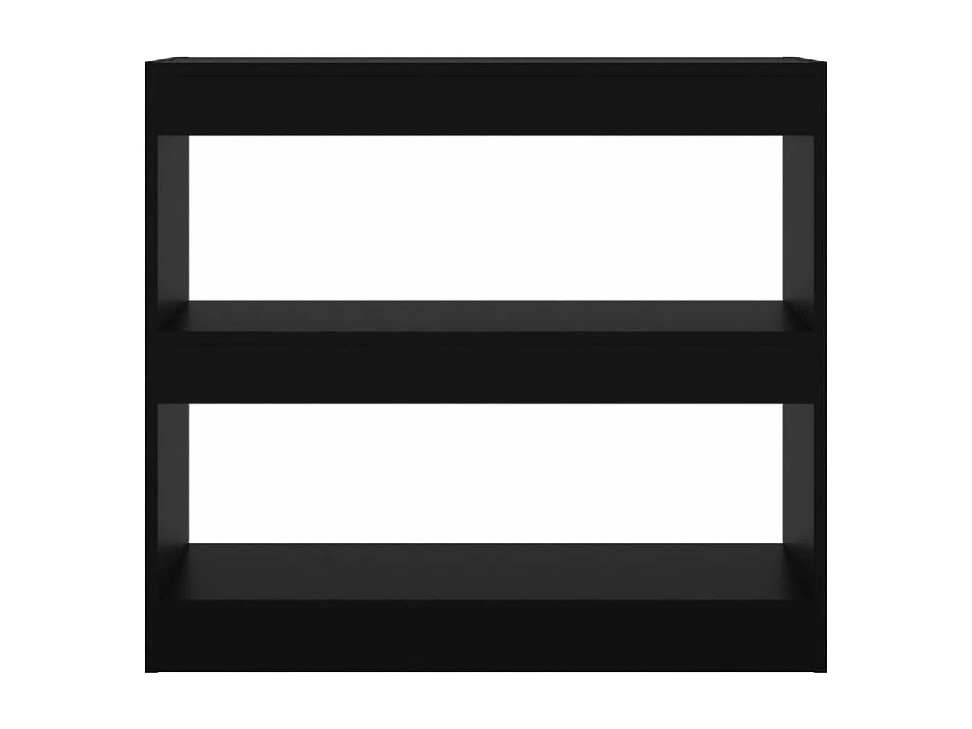 Bibliothèque-Séparateur de pièce Noir 80x30x72