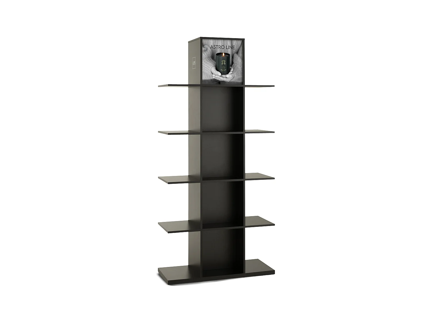 Etagère bois noir Sissy L 100cm