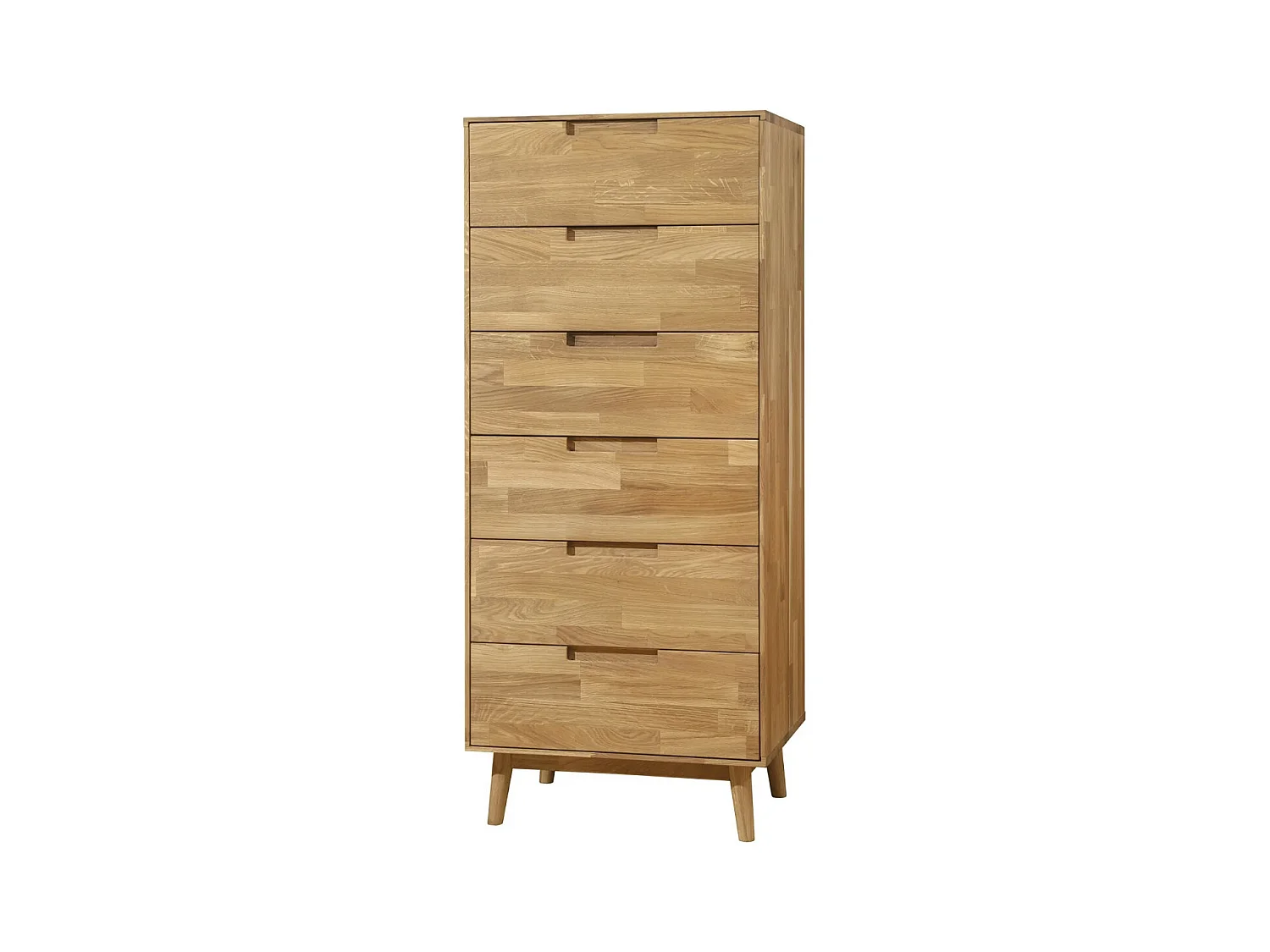 Chiffonnier en bois de chêne massif Kundy