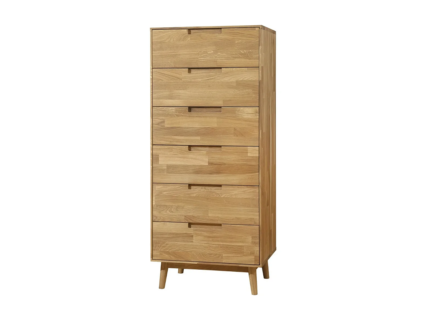 Chiffonnier en bois de chêne massif Kundy