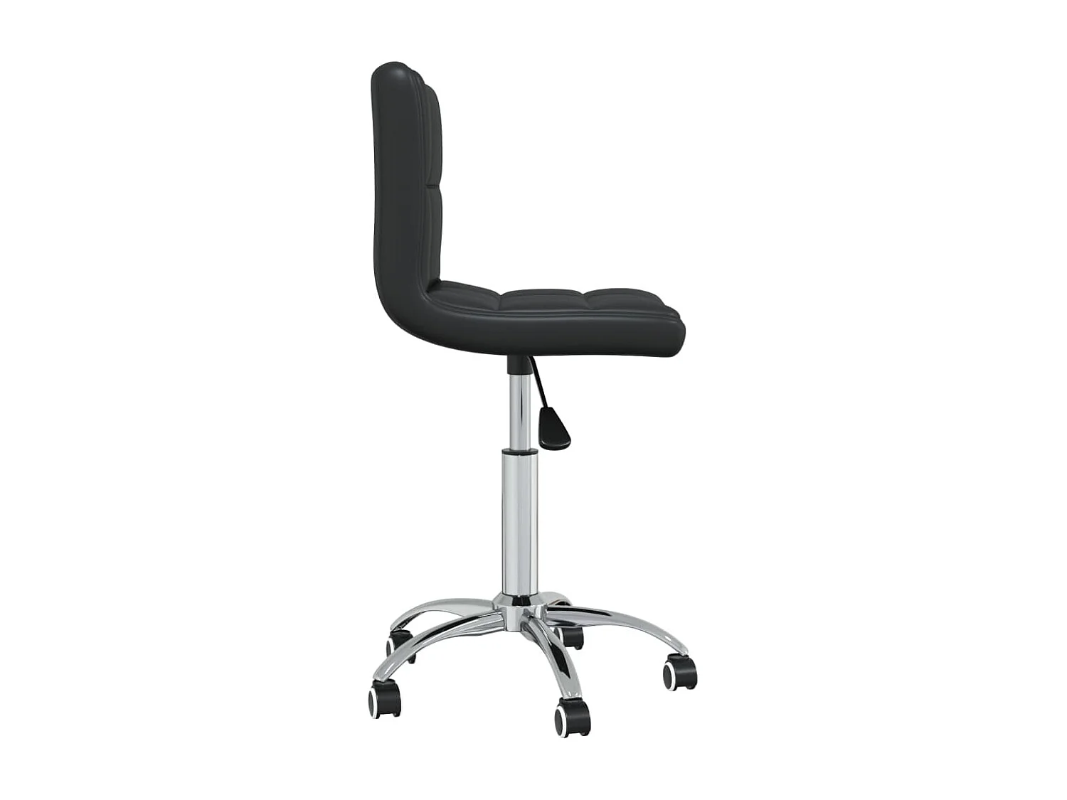 Chaise de bureau pivotante Noir Similicuir 9