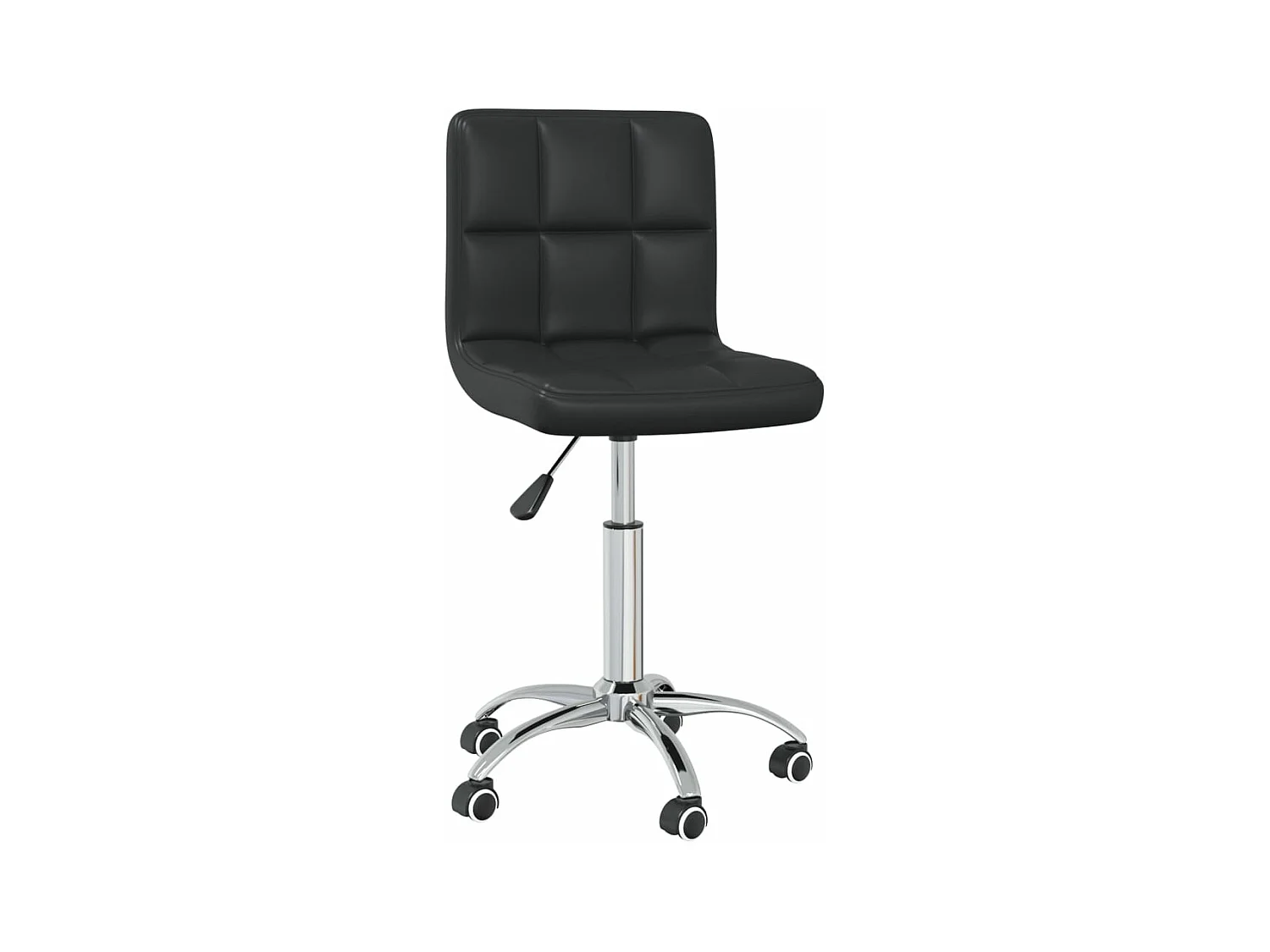Chaise de bureau pivotante Noir Similicuir 9