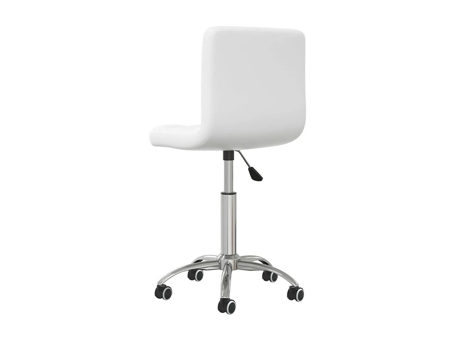 Chaise de bureau pivotante Blanc Similicuir 7