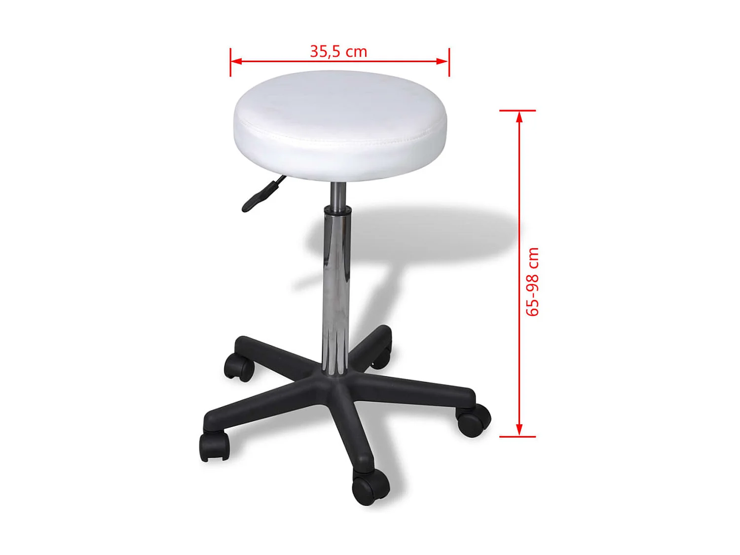 Tabouret de bureau Blanc