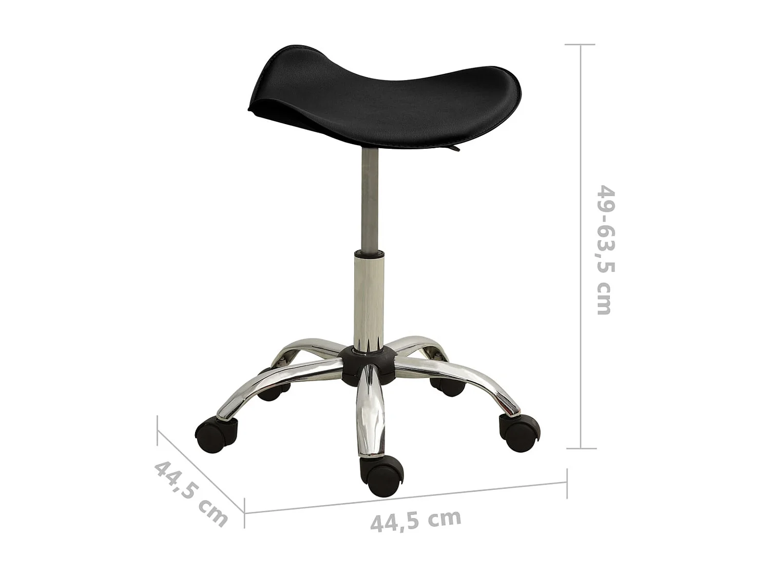 Chaise de bureau Noir Similicuir 6