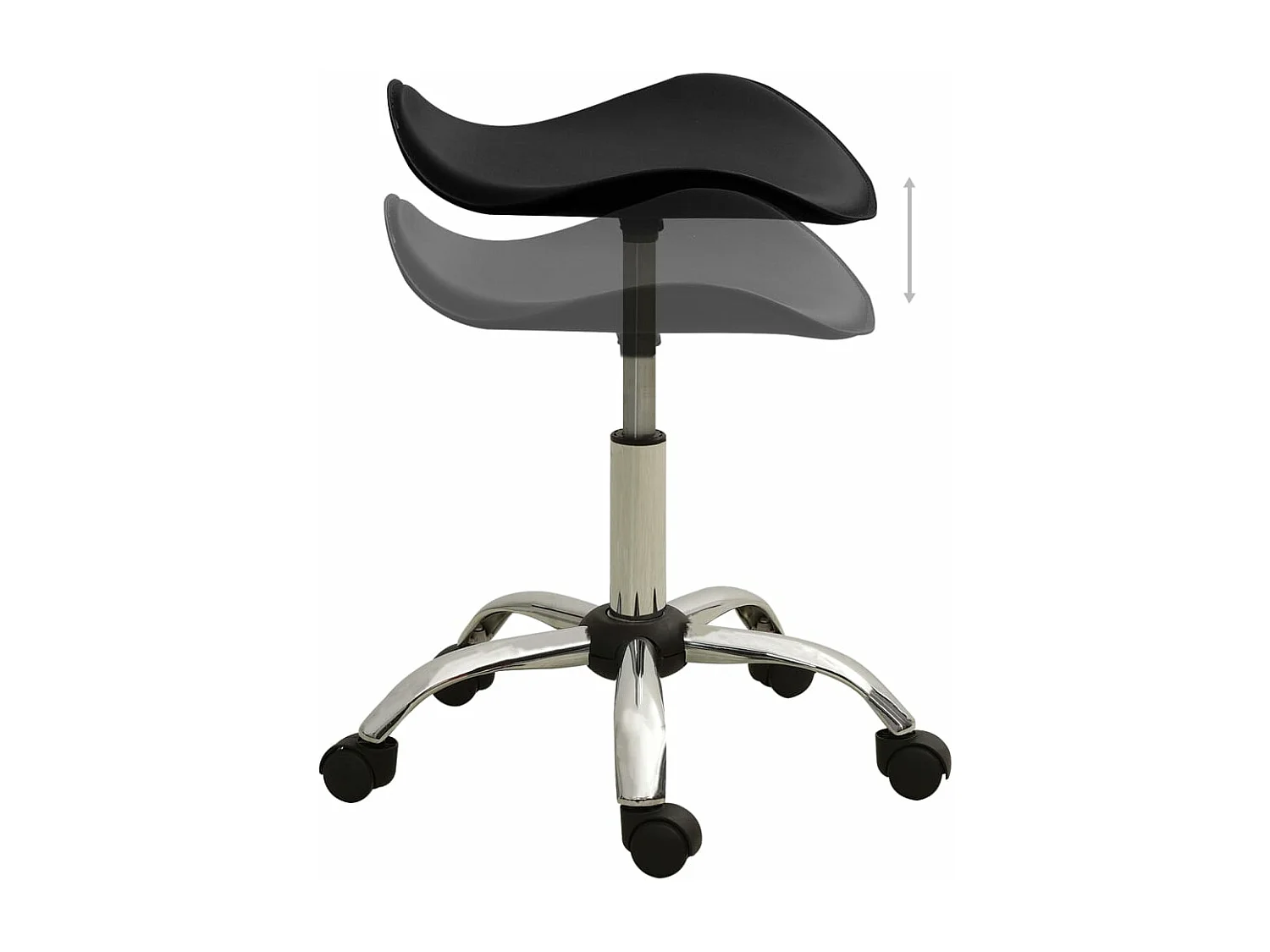 Chaise de bureau Noir Similicuir 6