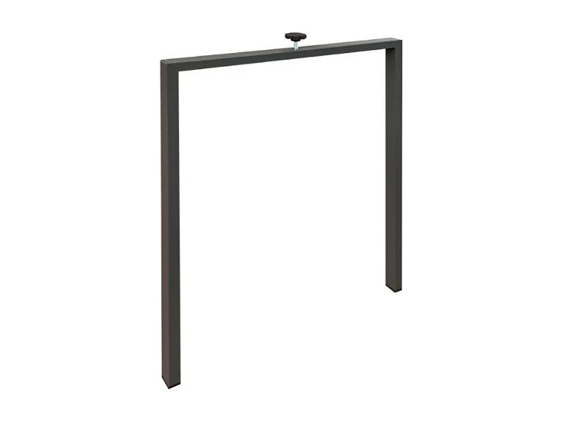 Konta uitschuifbare console design in hout en antraciet staal 90x40/196 of 90x40/300 cm-Kleur Natuurlijk-Steun 2 voet-Verlengsnoeren 3 dikke extensies