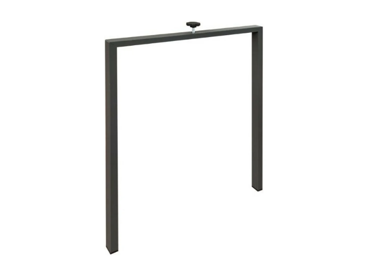 Konta uitschuifbare console design in hout en antraciet staal 90x40/196 of 90x40/300 cm-Kleur Bruin-Steun 2 voet-Verlengsnoeren 5 dikke extensies