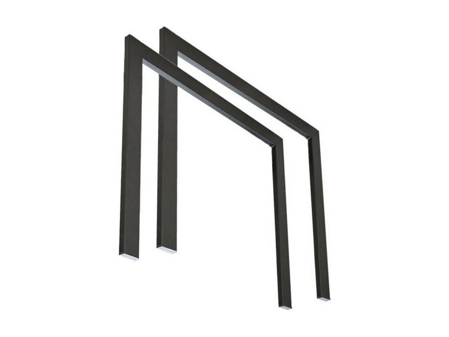 Uitschuifbare console in hout en bruin staal Elegancia 90x40/300 cm-Kleur Wit