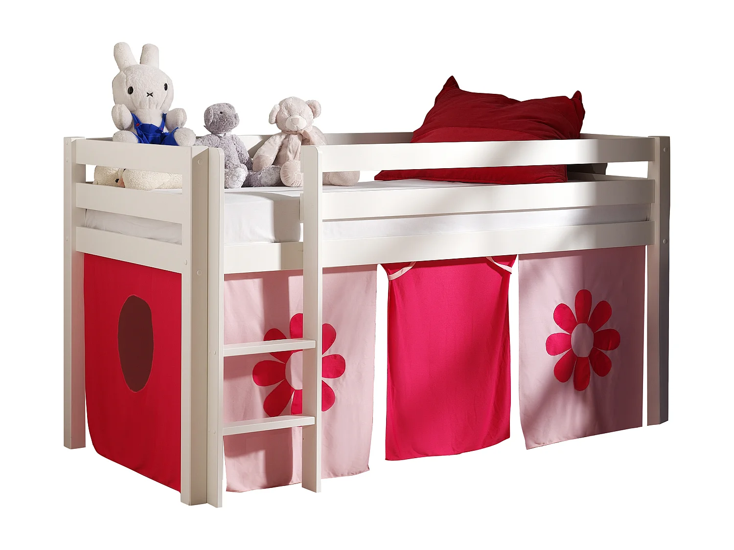 Lit Enfant "Pino Flower" 90x200cm Blanc