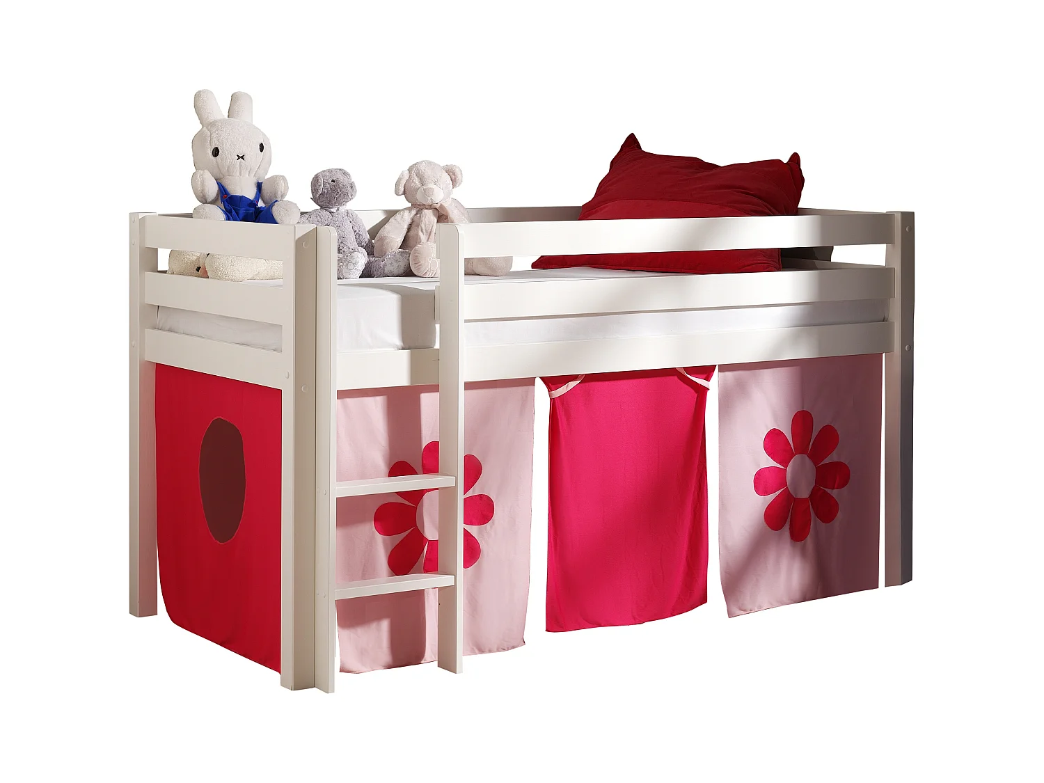 Lit Enfant "Pino Flower" 90x200cm Blanc