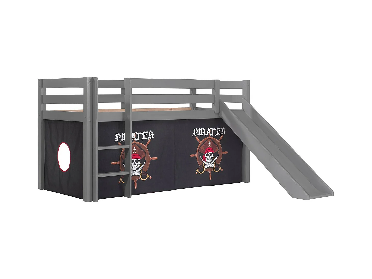 Pack - Lit Enfant Toboggan & Tente "Pino Pirates II"  Gris