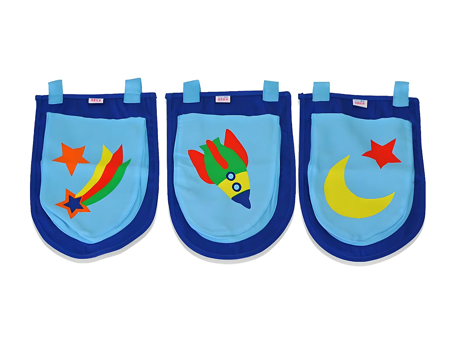 Pack - Lit Enfant Toboggan, Tente & 3 Pochettes "Pino Astronaute II" Naturel