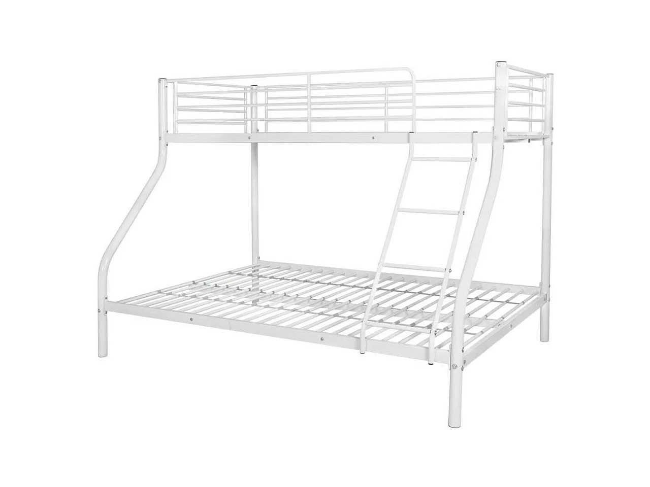 Lit superposé métal laqué blanc Jazz 90 et 140cm