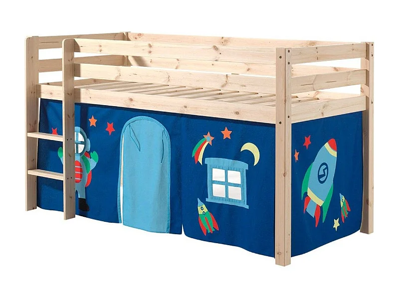 Lit Enfant "Pino Astronaute II" 90x200cm Naturel