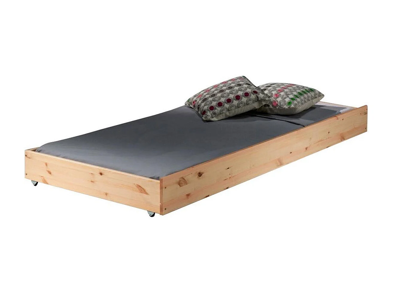 Lit Enfant Superposé & Tiroir de Lit "Pino" 90x190cm Naturel