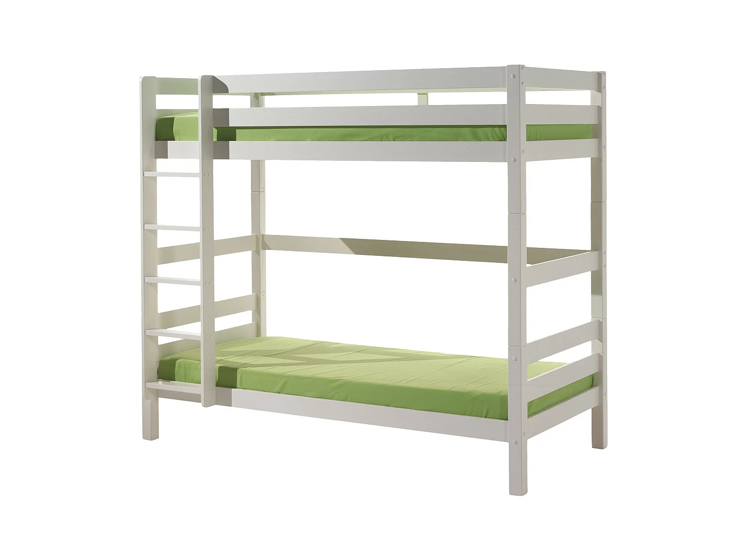 Pack - Lit Superposé Enfant & Tiroir "Pino" Blanc