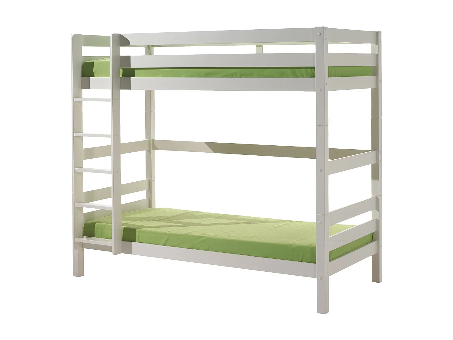 Pack - Lit Superposé Enfant & Tiroir "Pino" Blanc