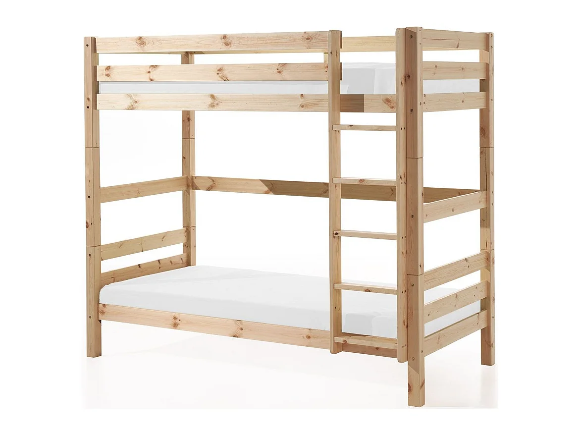 Pack - Lit Superposé Enfant & Tiroir "Pino" Naturel