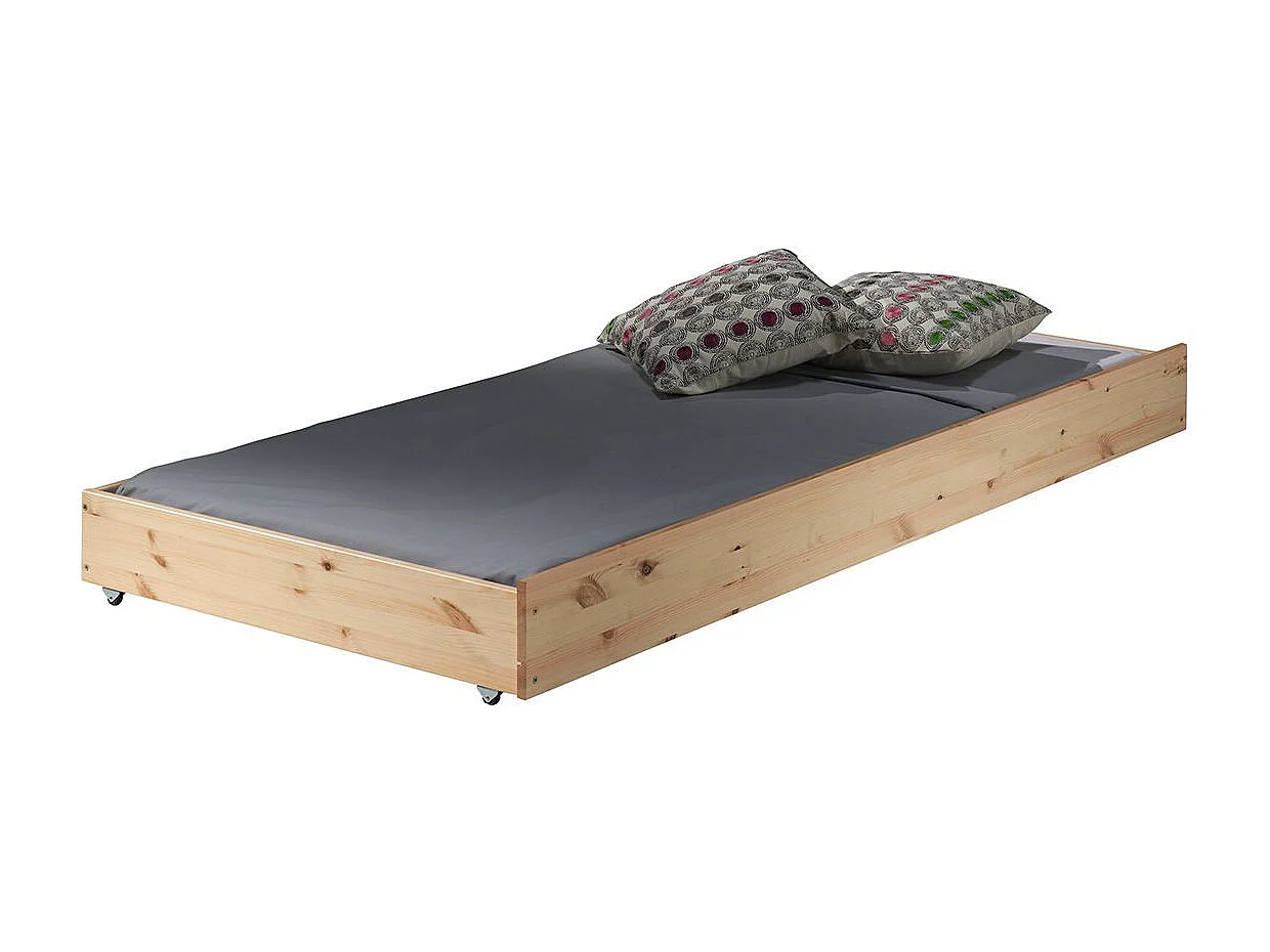 Pack - Lit Superposé Enfant & Tiroir "Pino" Naturel