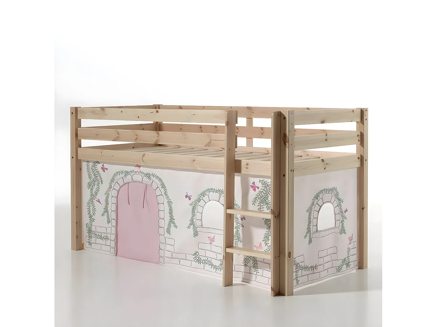 Pack - Lit Enfant & Tente "Pino Birdy" Naturel