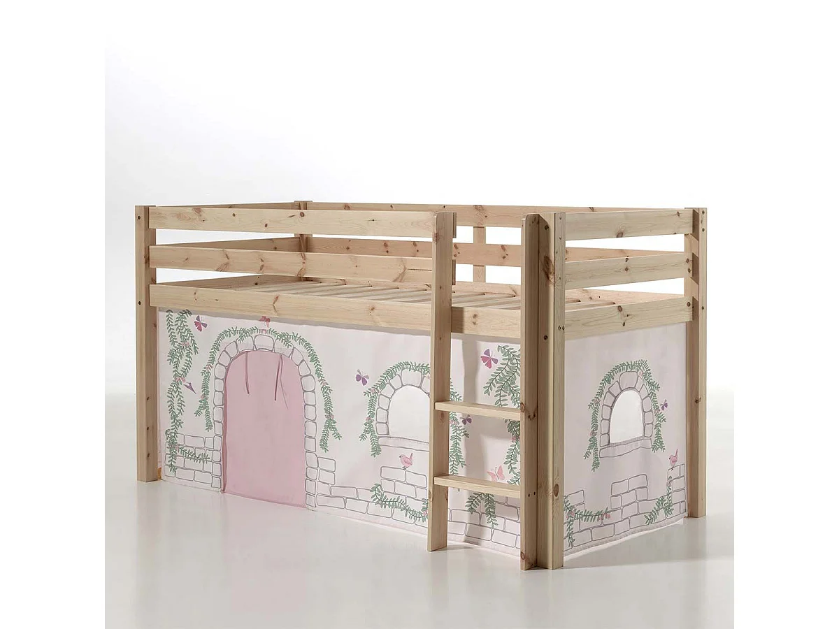 Pack - Lit Enfant & Tente "Pino Birdy" Naturel