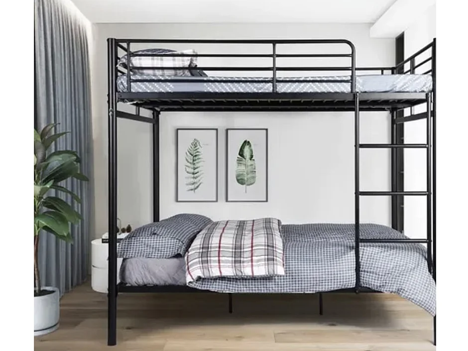 Lit superposé métal 140x190 Big Boss-Couleur Noir