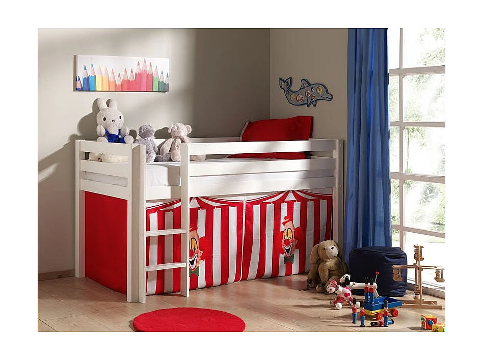 Lit Enfant "Pino Cirque" 90x200cm Blanc