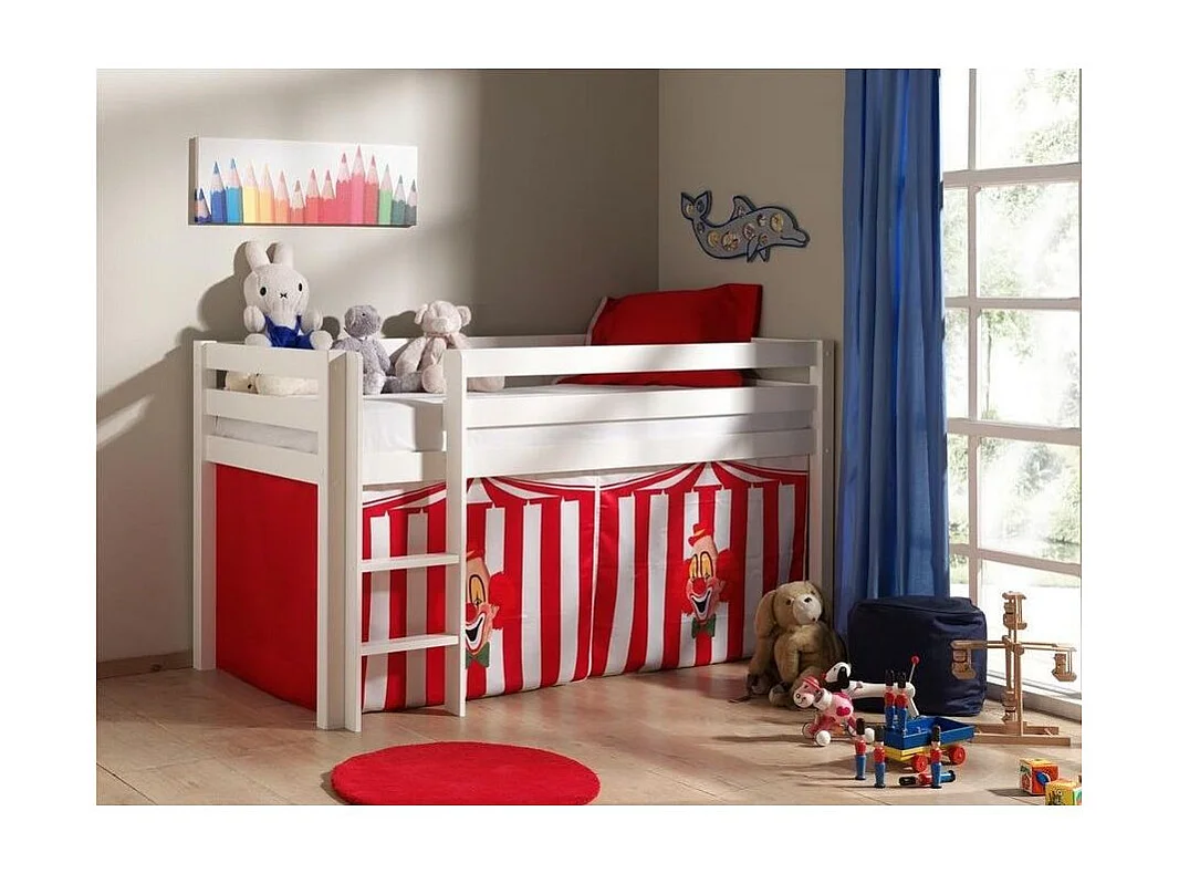 Lit Enfant "Pino Cirque" 90x200cm Blanc