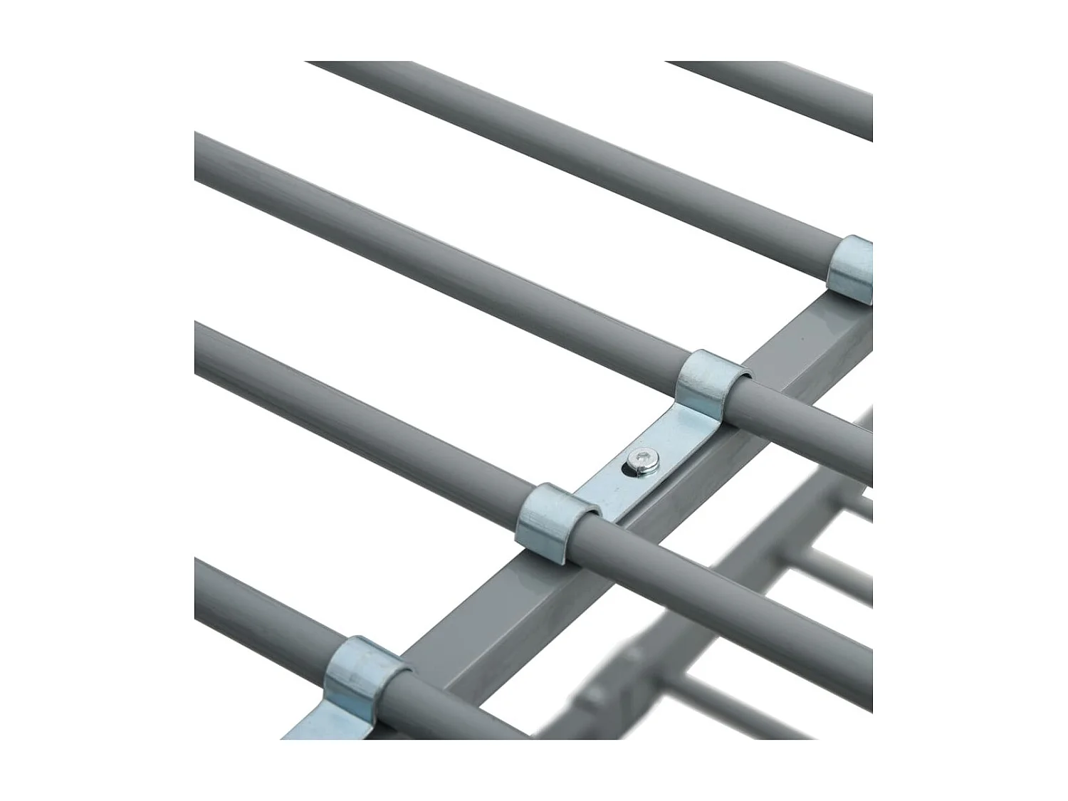 Stapelbedframe metaal grijs 140x200 cm/90x200 cm