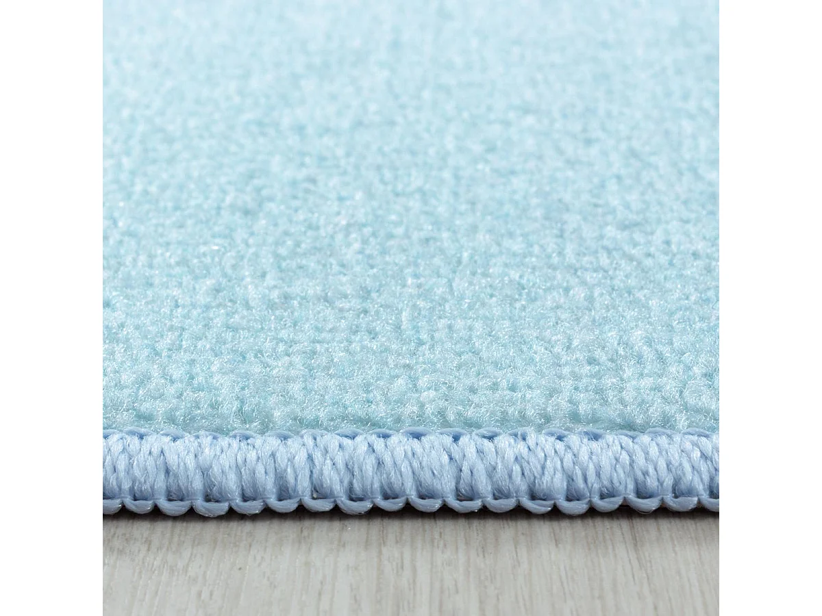 Tapis enfant 160x230 Lavable 30° TWINKLE bleu et crème