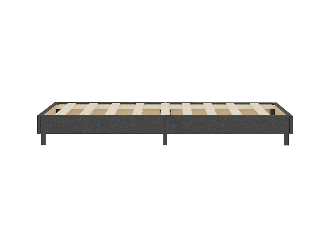 Ensemble matelas et sommier tapissier Gris foncé Tissu 100x200 2