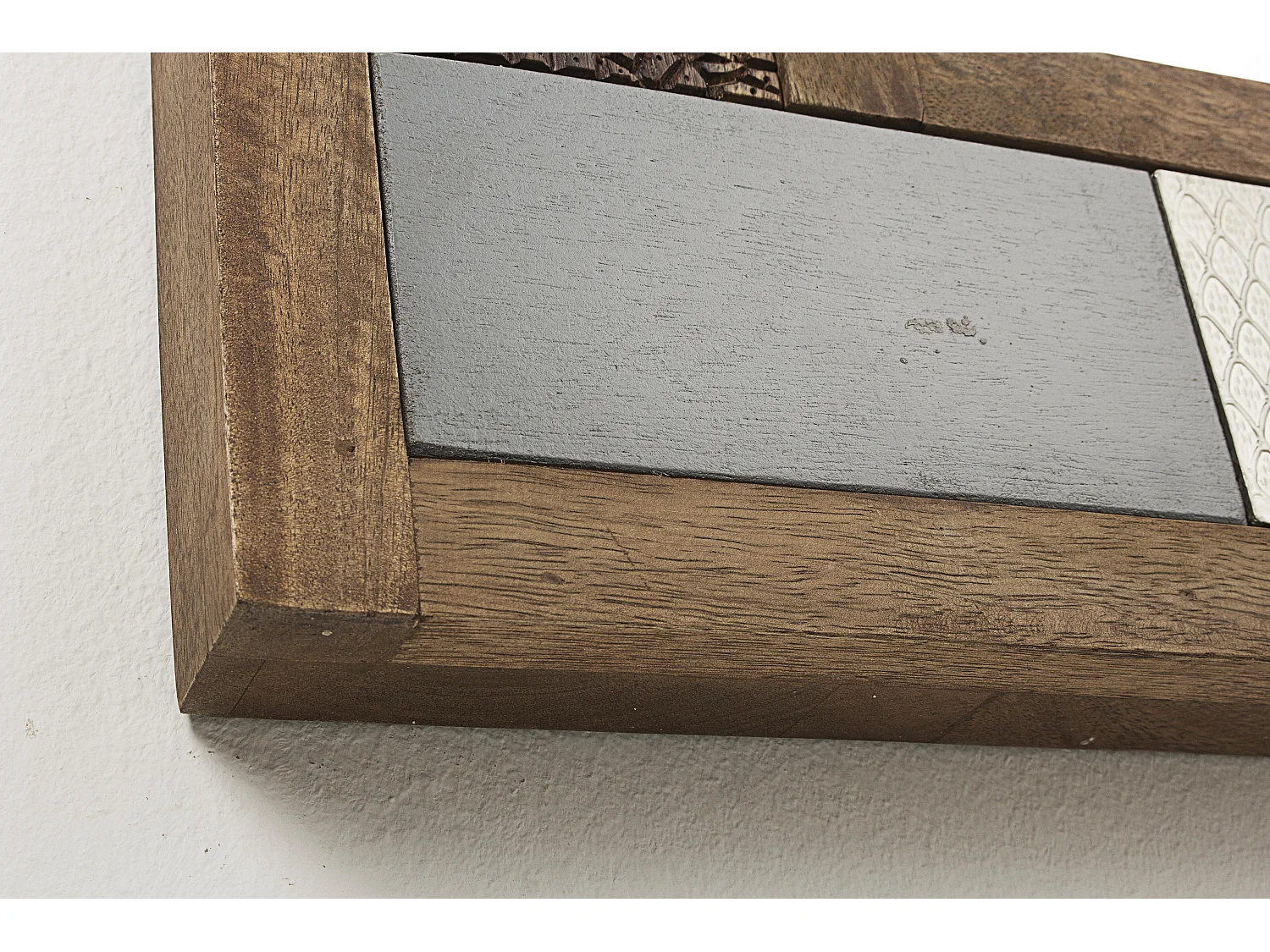 Miroir en bois recyclé multicolore Doki 100cm