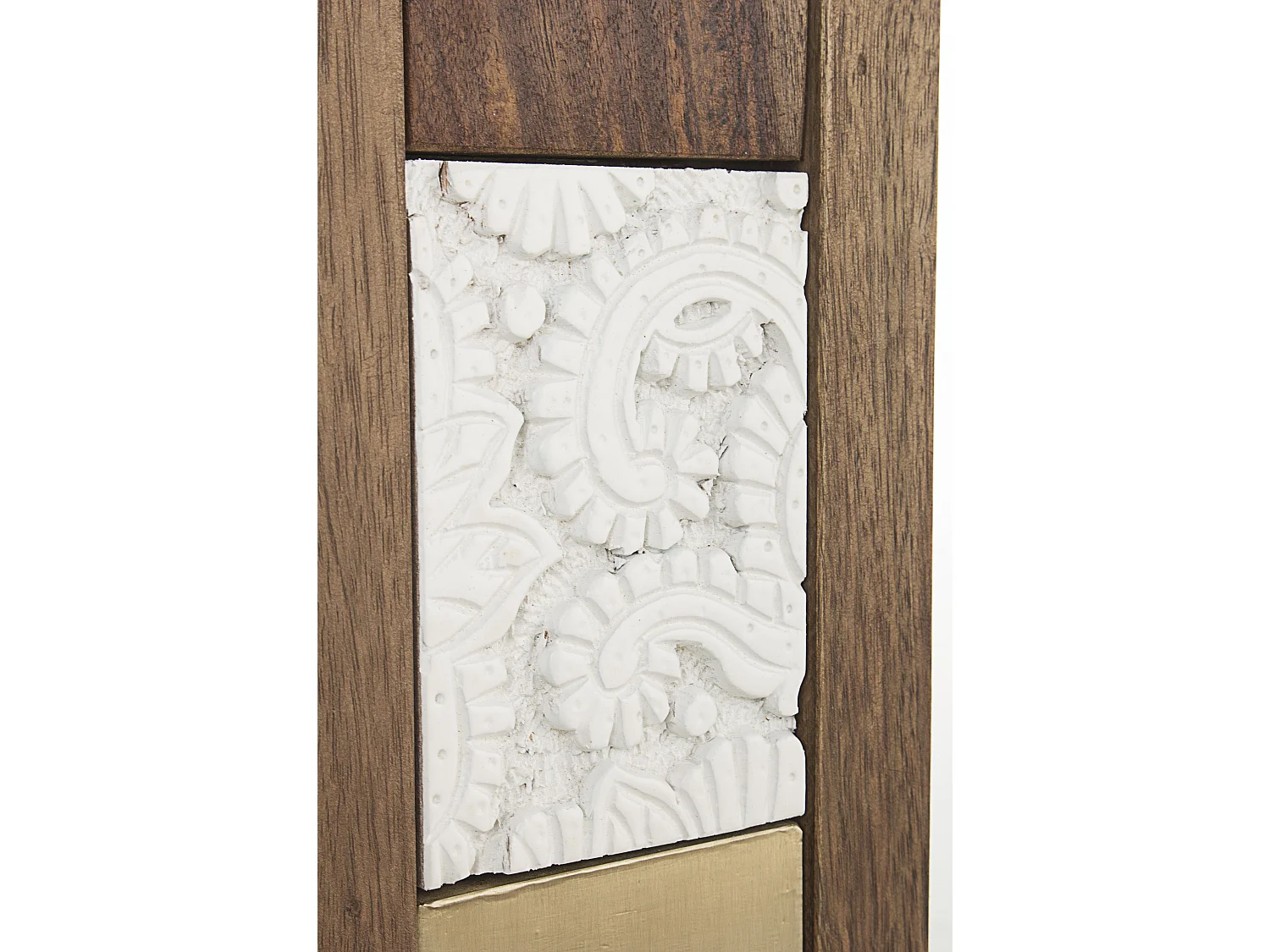 Miroir en bois recyclé multicolore Doki 100cm
