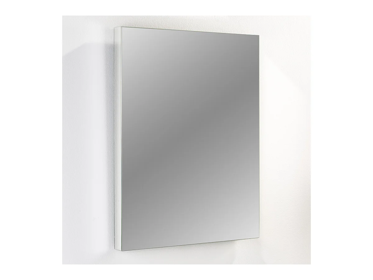 Wolabes transparante rechthoekige wandspiegel 80 cm