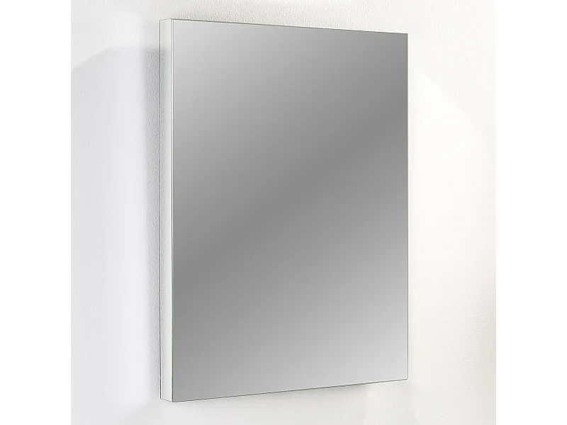 Wolabes transparante rechthoekige wandspiegel 80 cm