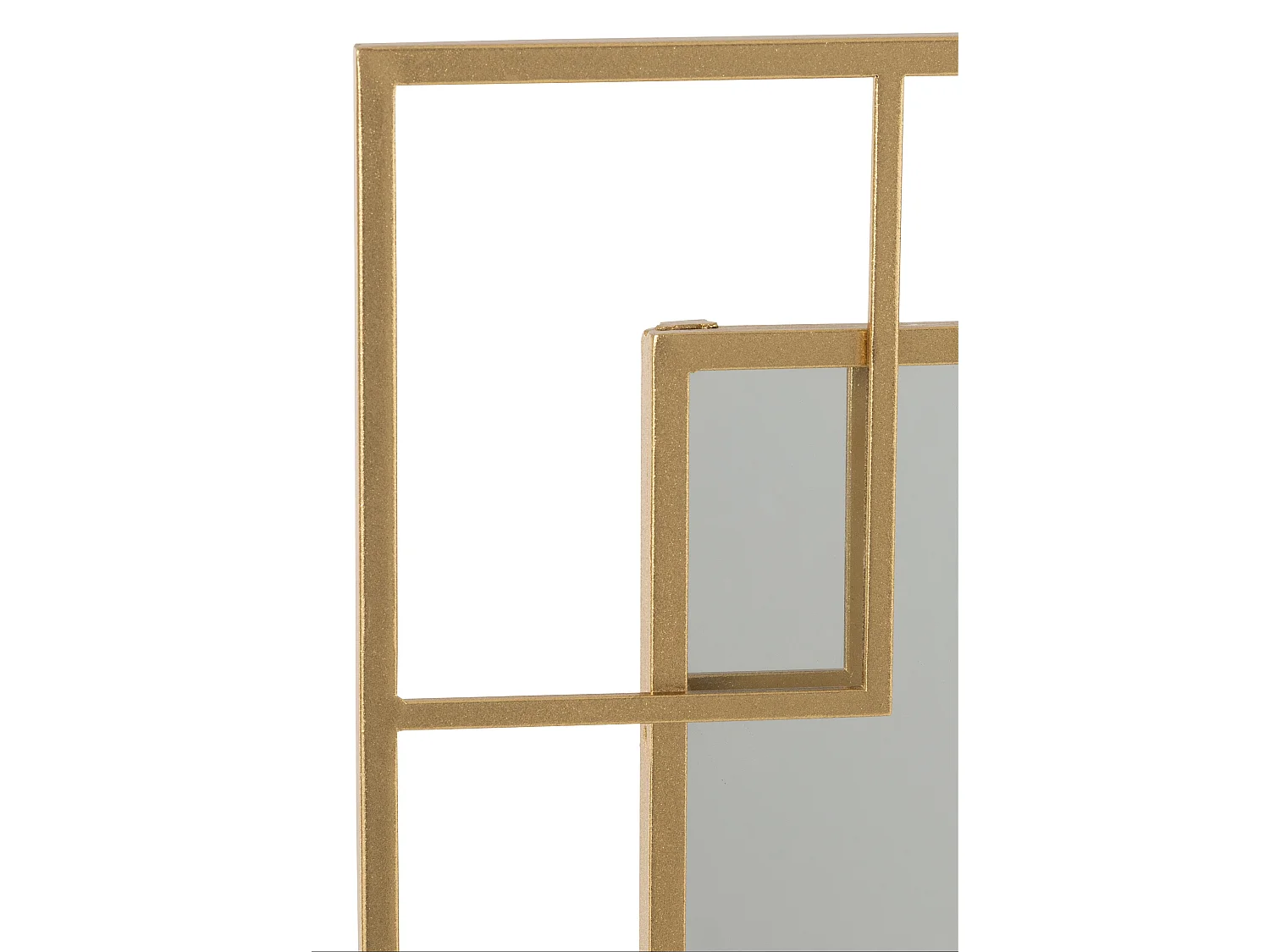 Espejo con líneas doradas de metal Suzanna L 60 cm