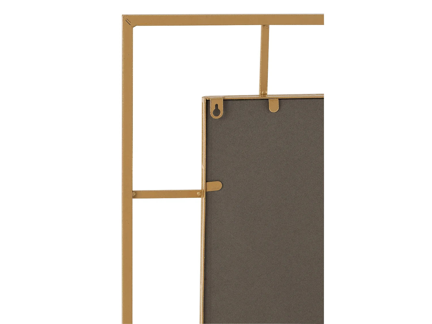 Espejo con líneas doradas de metal Suzanna L 60 cm