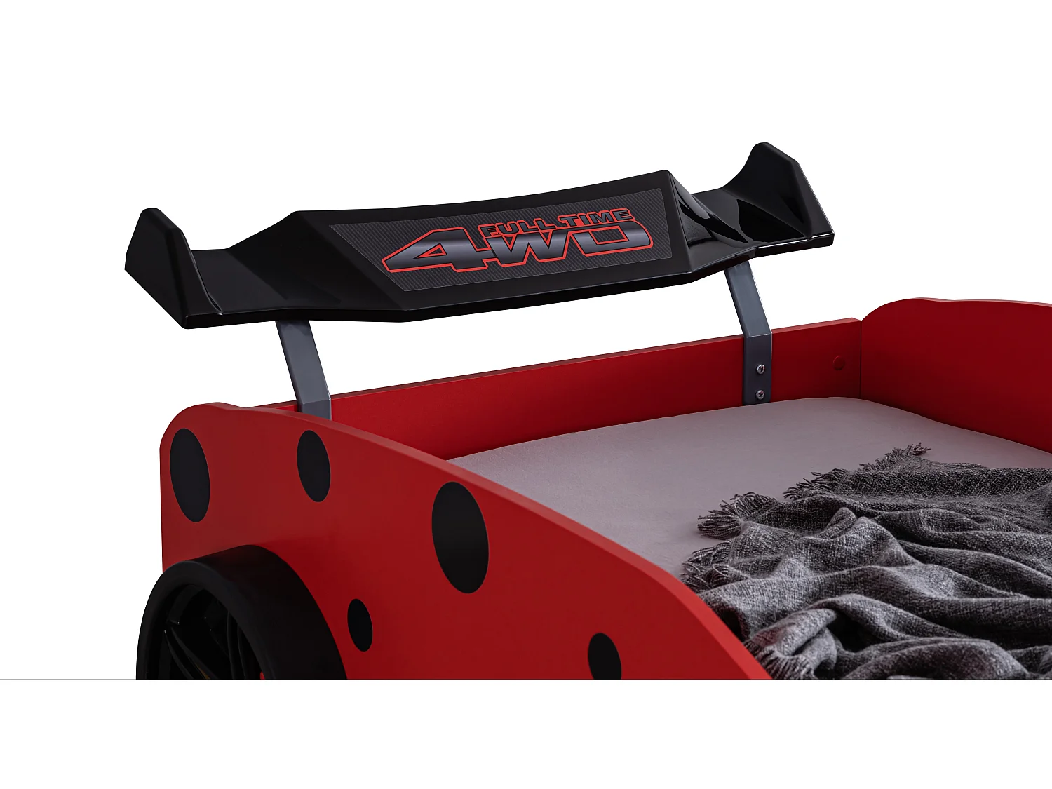 Lit voiture coccinelle a Led et effets sonores 90x190