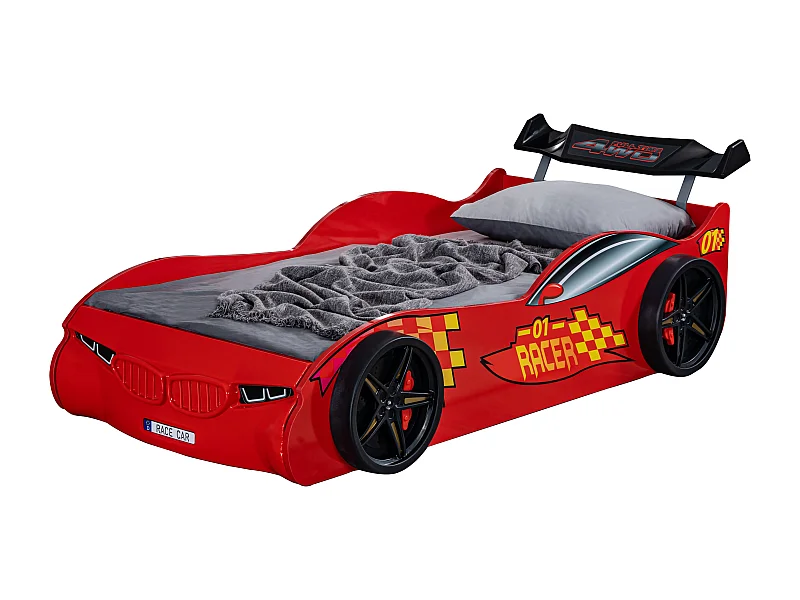 Racer rood sportwagenbed 90x190 cm