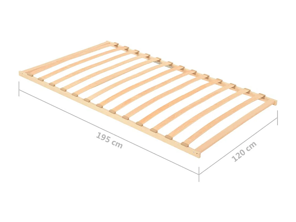Lattenbodem met 13 latten 120x200 cm